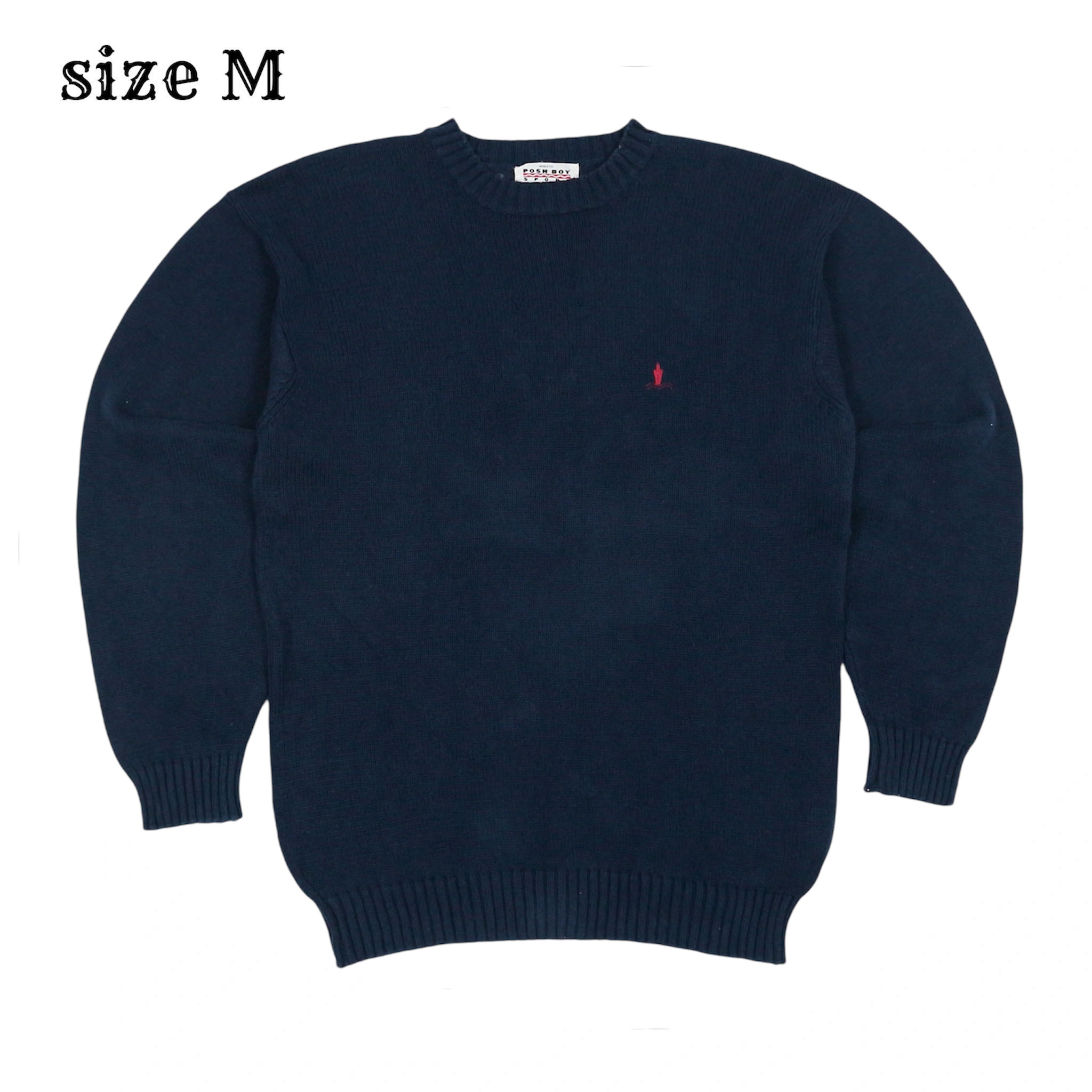 Posh Boy Cotton Knit Sweatshirt Size M