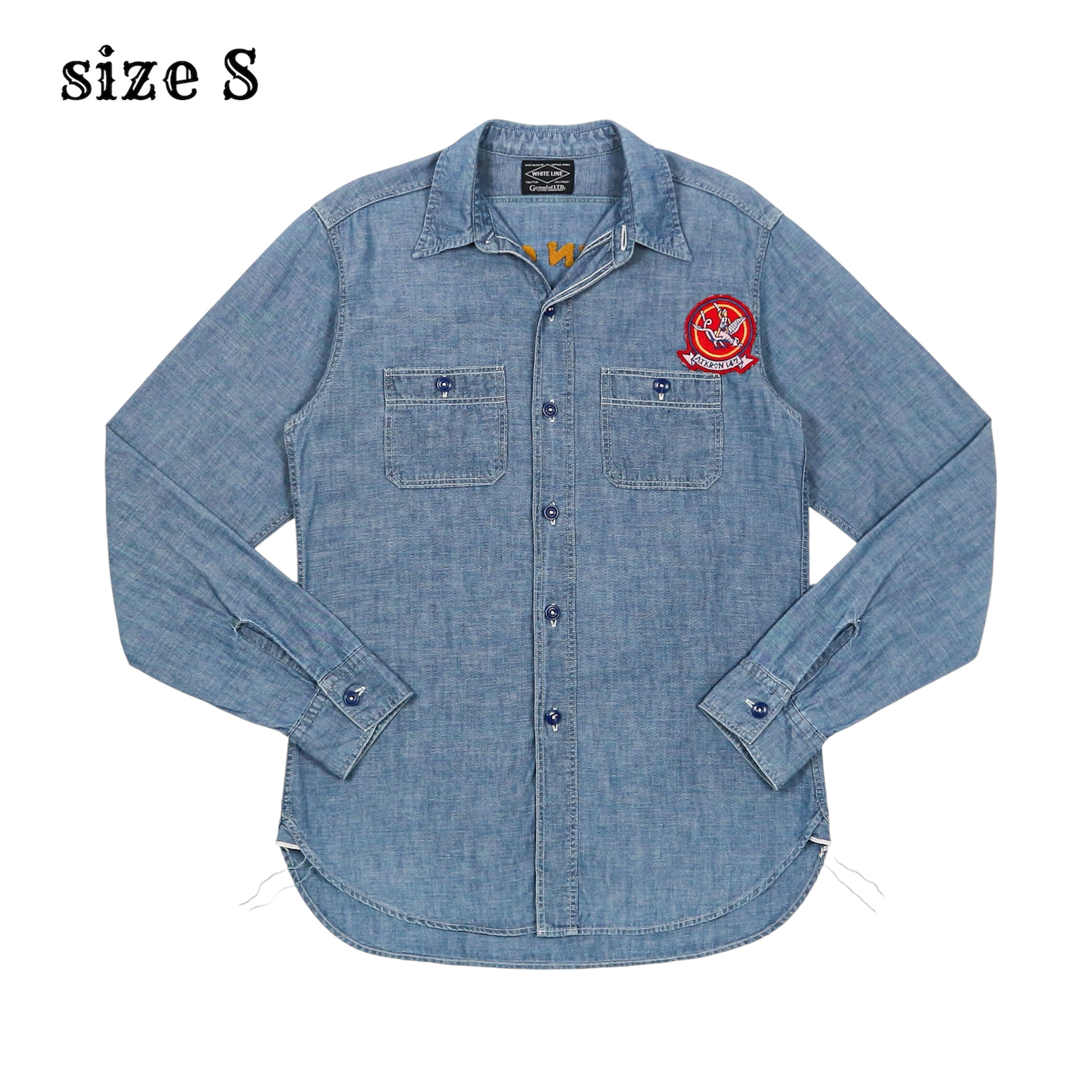 White Line Japan Chambray Work Shirt Size S