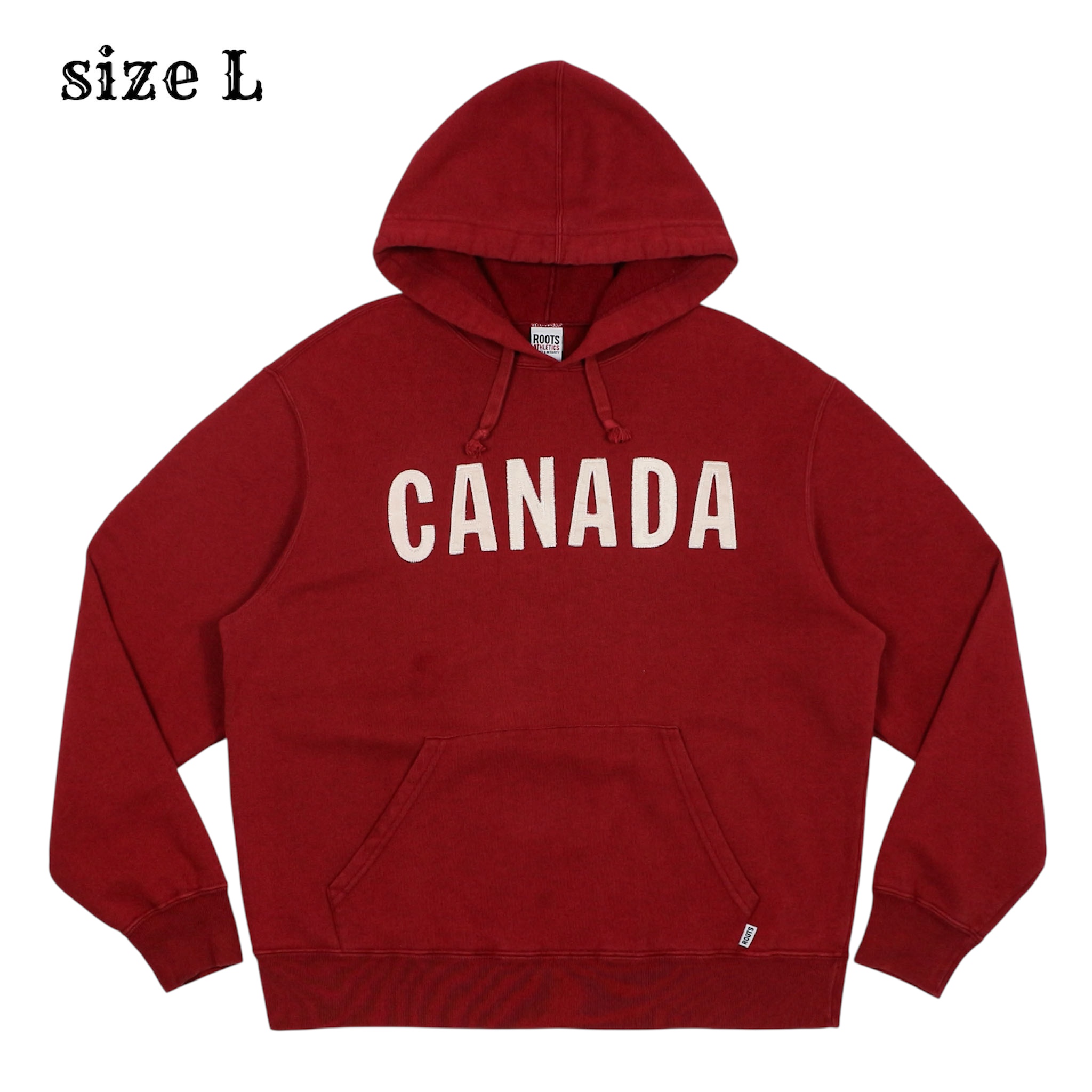 Roots Athletics Made in Canada Hoodie Size L