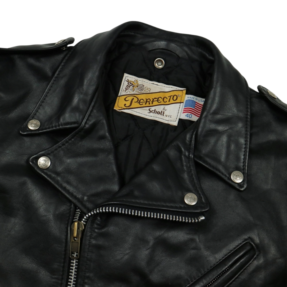 Schott Leather Model 618 Biker Jacket Size 40 / M