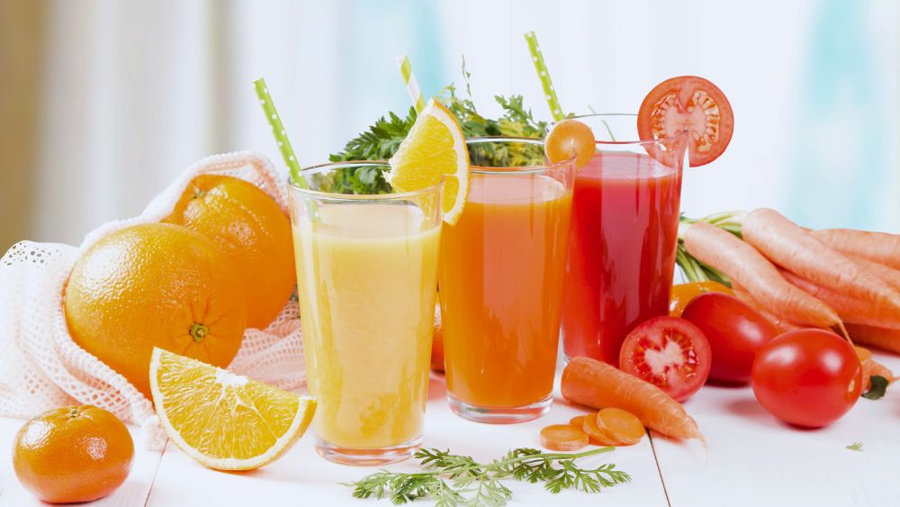 Nước ép rau củ tươi, không đường