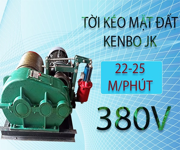 Tìm hiểu về máy tời kéo mặt đất KENBO JM1