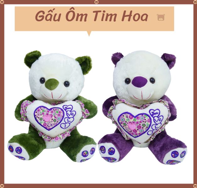 Gấu Ôm Tim Hoa