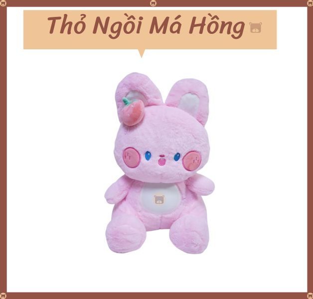 Thỏ Ngồi Má Hồng