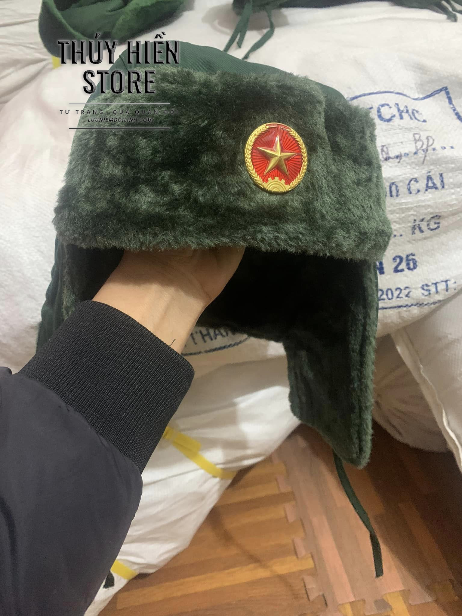 Mũ bông sĩ quan - 170.000