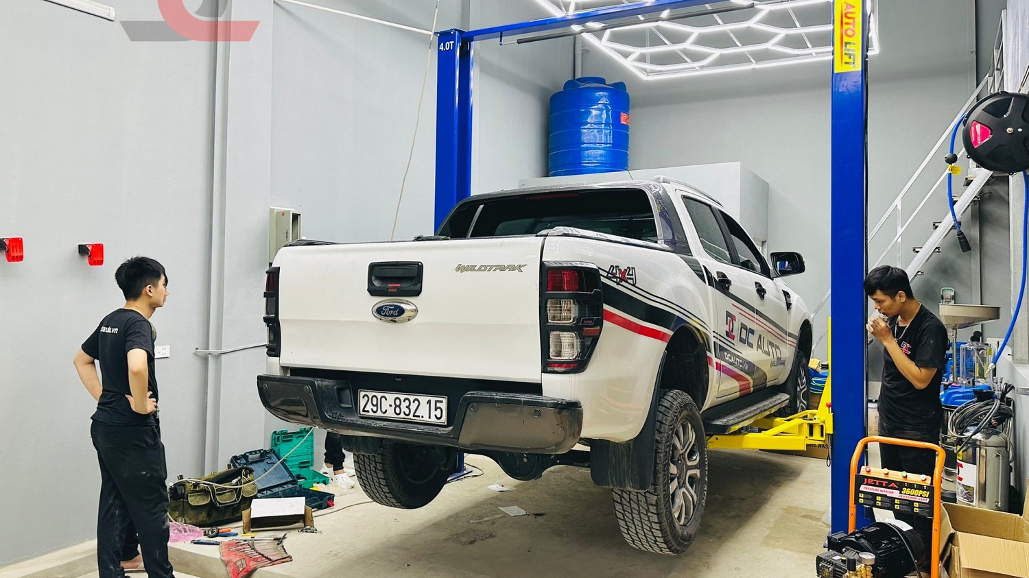 Hướng dẫn đào móng lắp cầu nâng 2 trụ