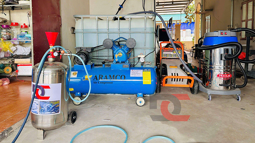 Bộ thiết bị rửa xe cơ bản hơn 30 triệu đồng - Văn Giang, Hưng Yên