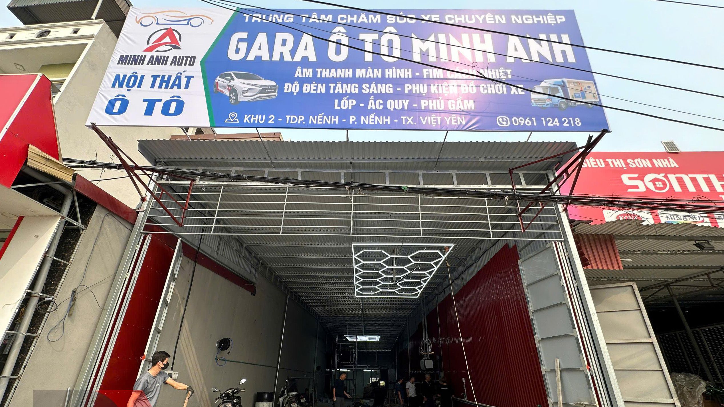 Trung tâm chăm sóc xe Minh Anh - Thị trấn Nếnh, Việt Yên, Bắc Giang