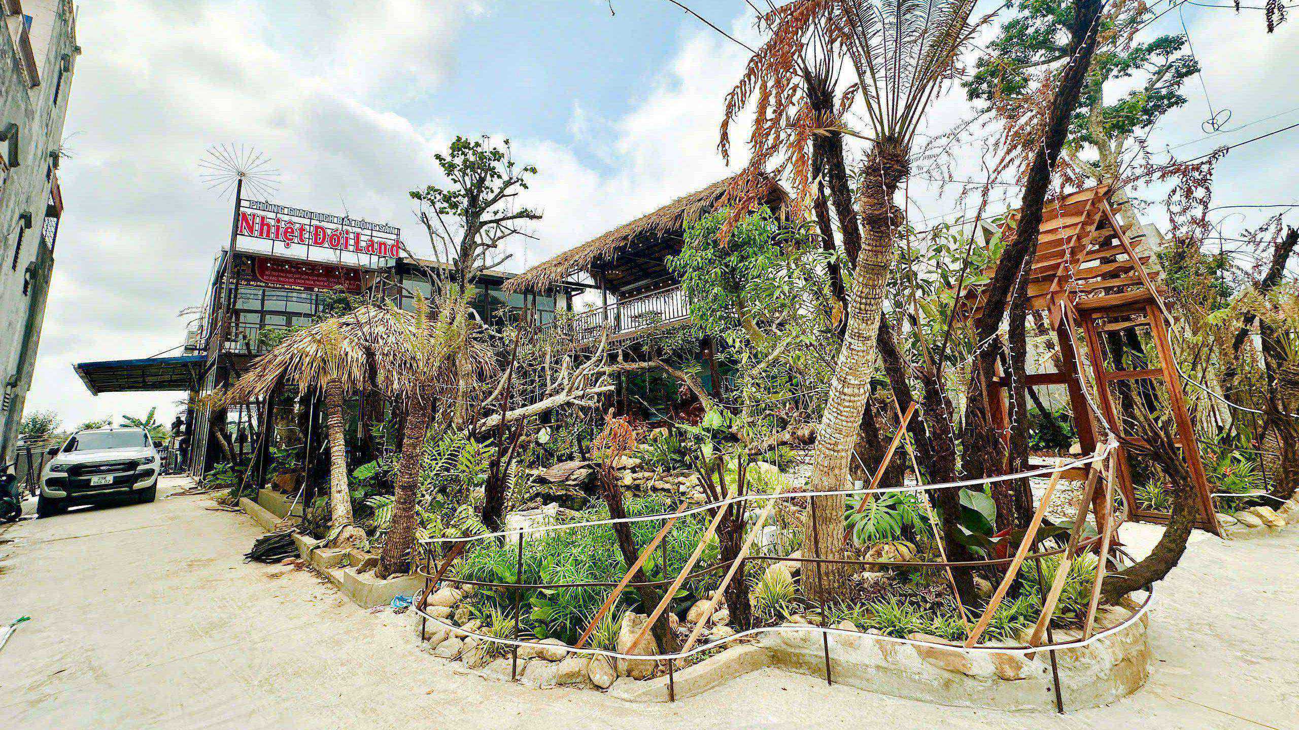 Tổ hợp chăm sóc xe, cafe, văn phòng, kinh doanh đồ gỗ Nhiệt Đới - An Lão, Hải Phòng