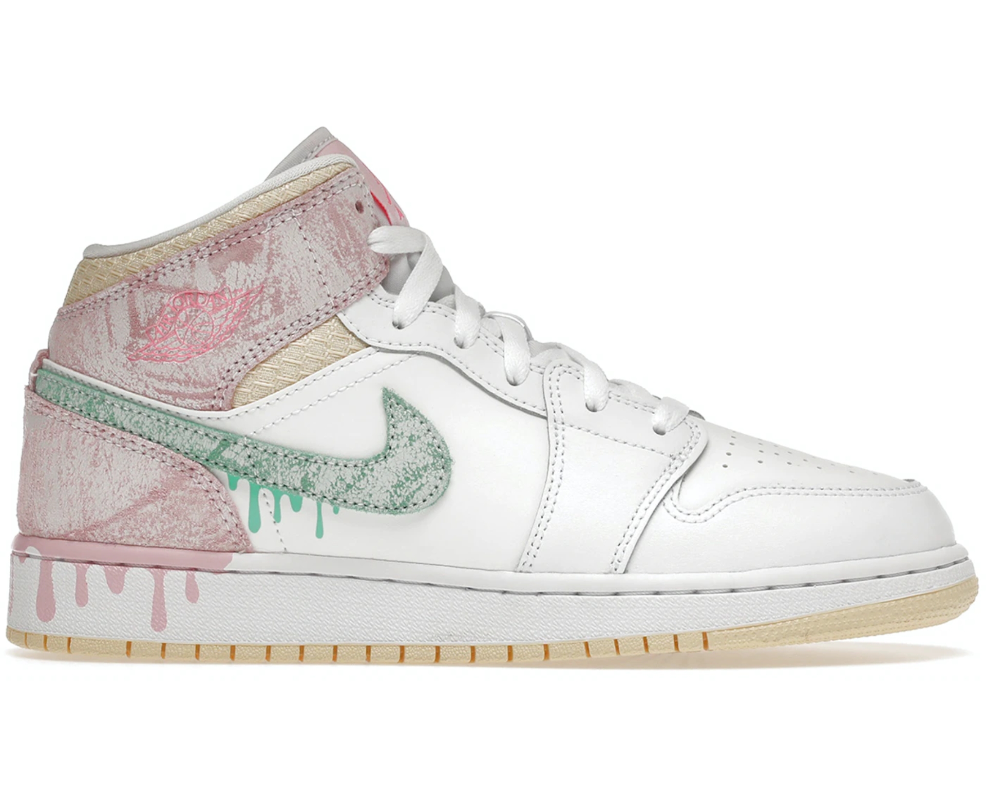 Giày Nike Air Jordan 1 Mid Paint Drip (GS) DD1666100 Footart Vietnam