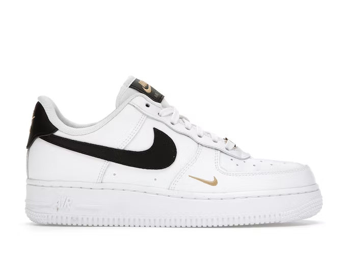 nike air force 1 see through white black