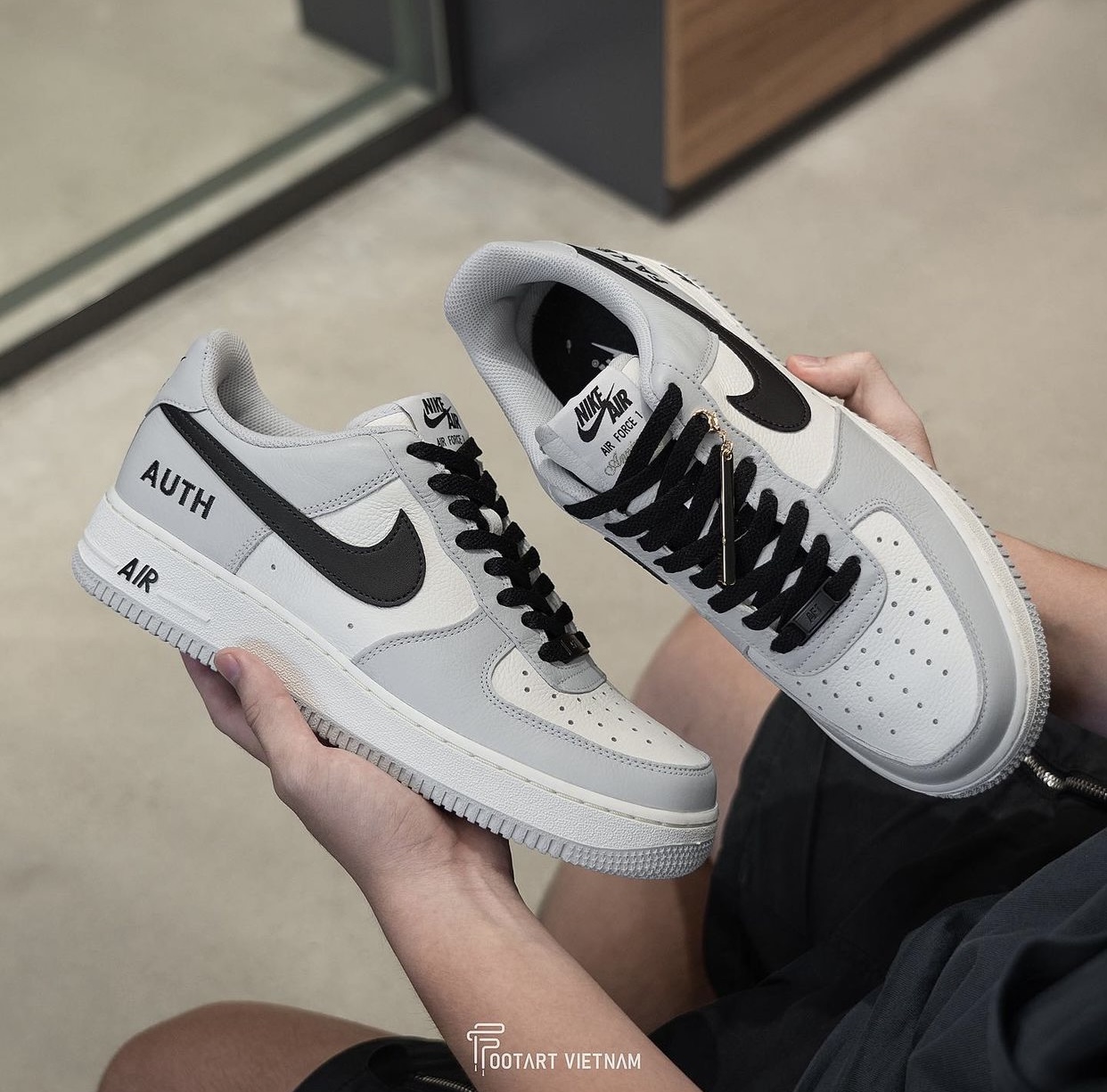 Giày Nike Air Force 1 Low By You Unlock Custom Pure Platinum - Do7417-991 |  Footart Vietnam