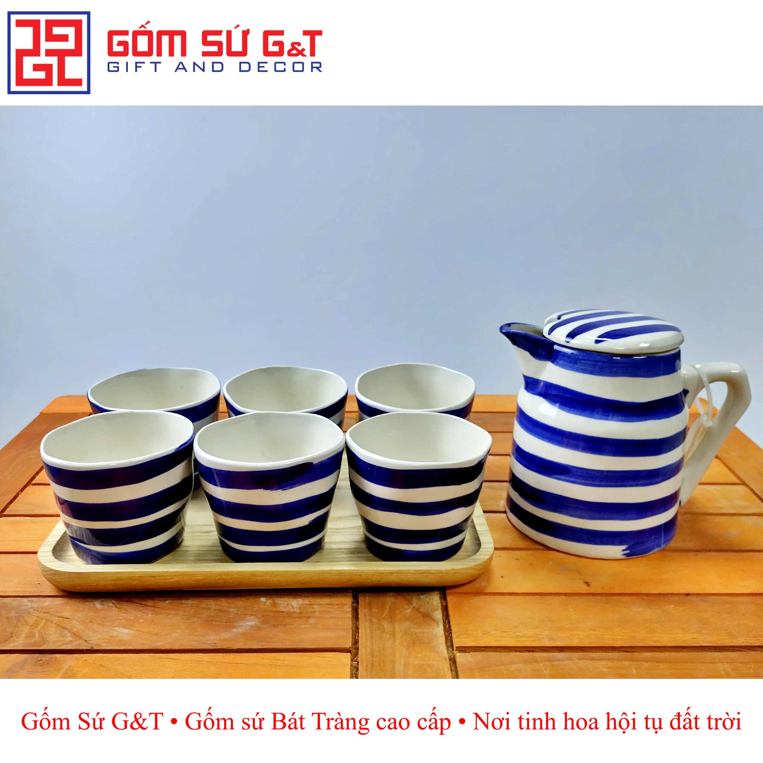 🎯 Bộ tích trà xuất Nhật Bát Tràng – Tinh hoa gốm Việt, ưu đãi giảm giá 20%