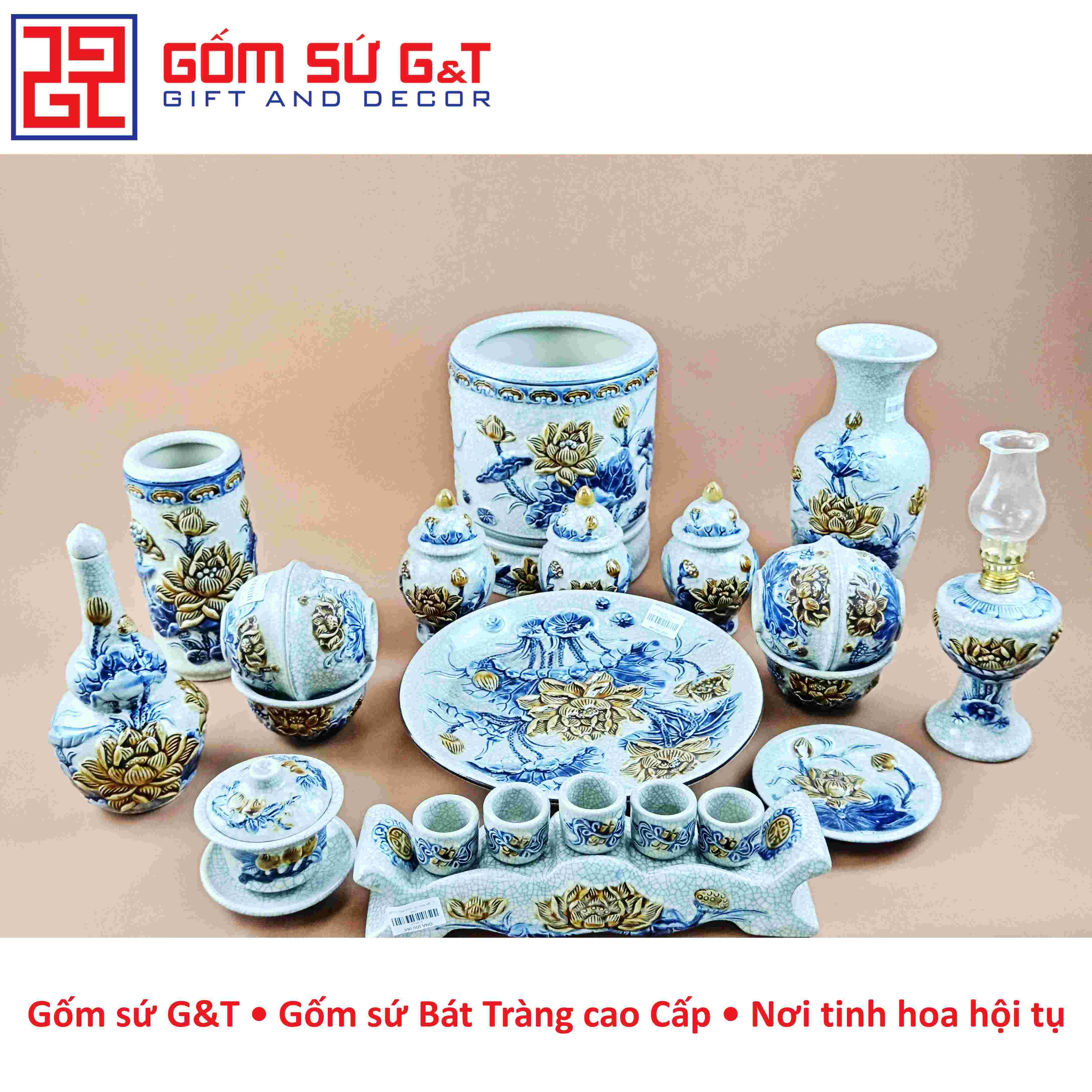 Vai trò của bộ đồ thờ men rạn truyền thống trong đời sống hiện đại