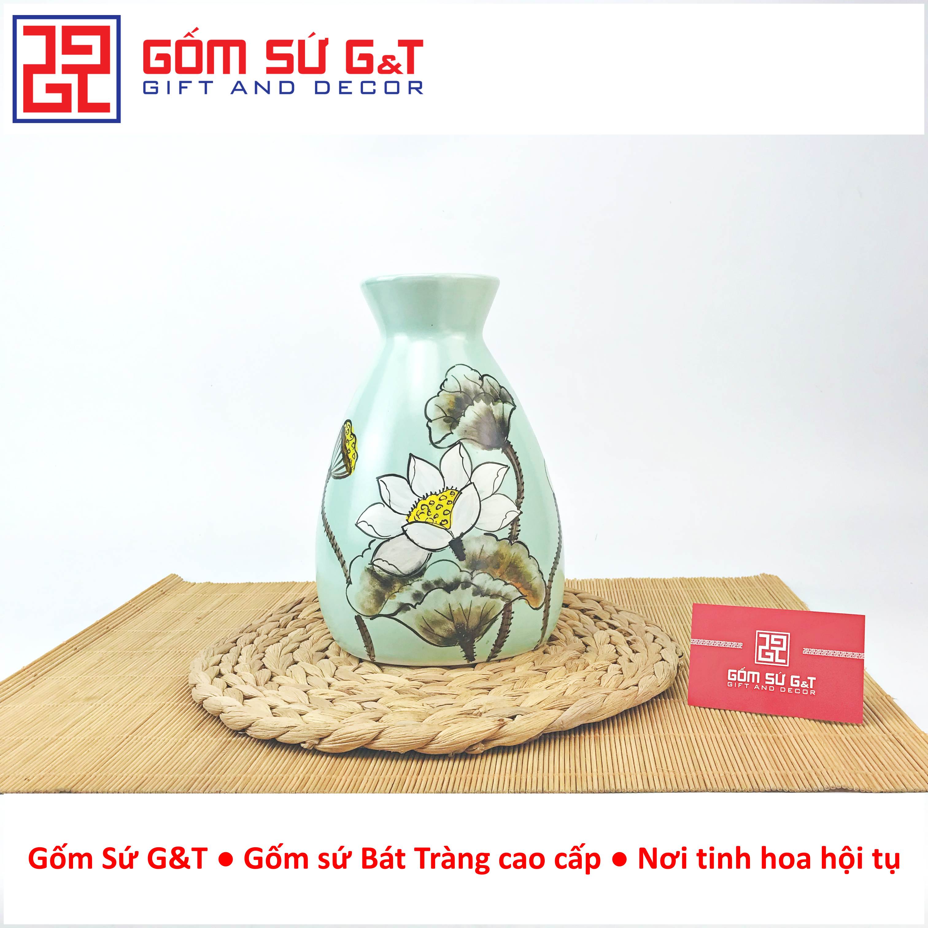 Lọ hoa Bát Tràng cao cấp Gốm Sứ G&T