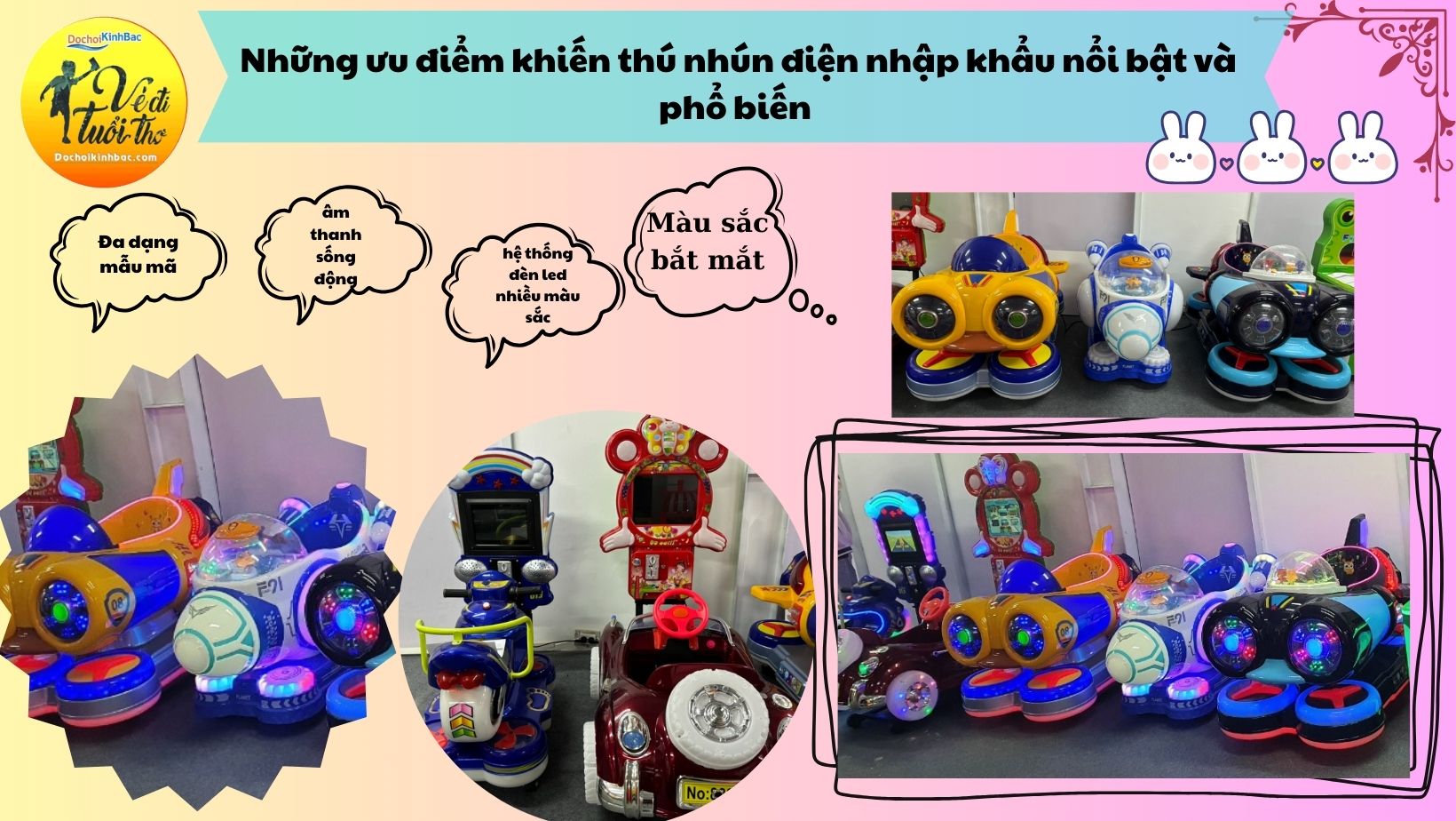 Những tính năng nào của thú nhún điện nhập khẩu tạo ra sự an toàn và thú vị cho trẻ?