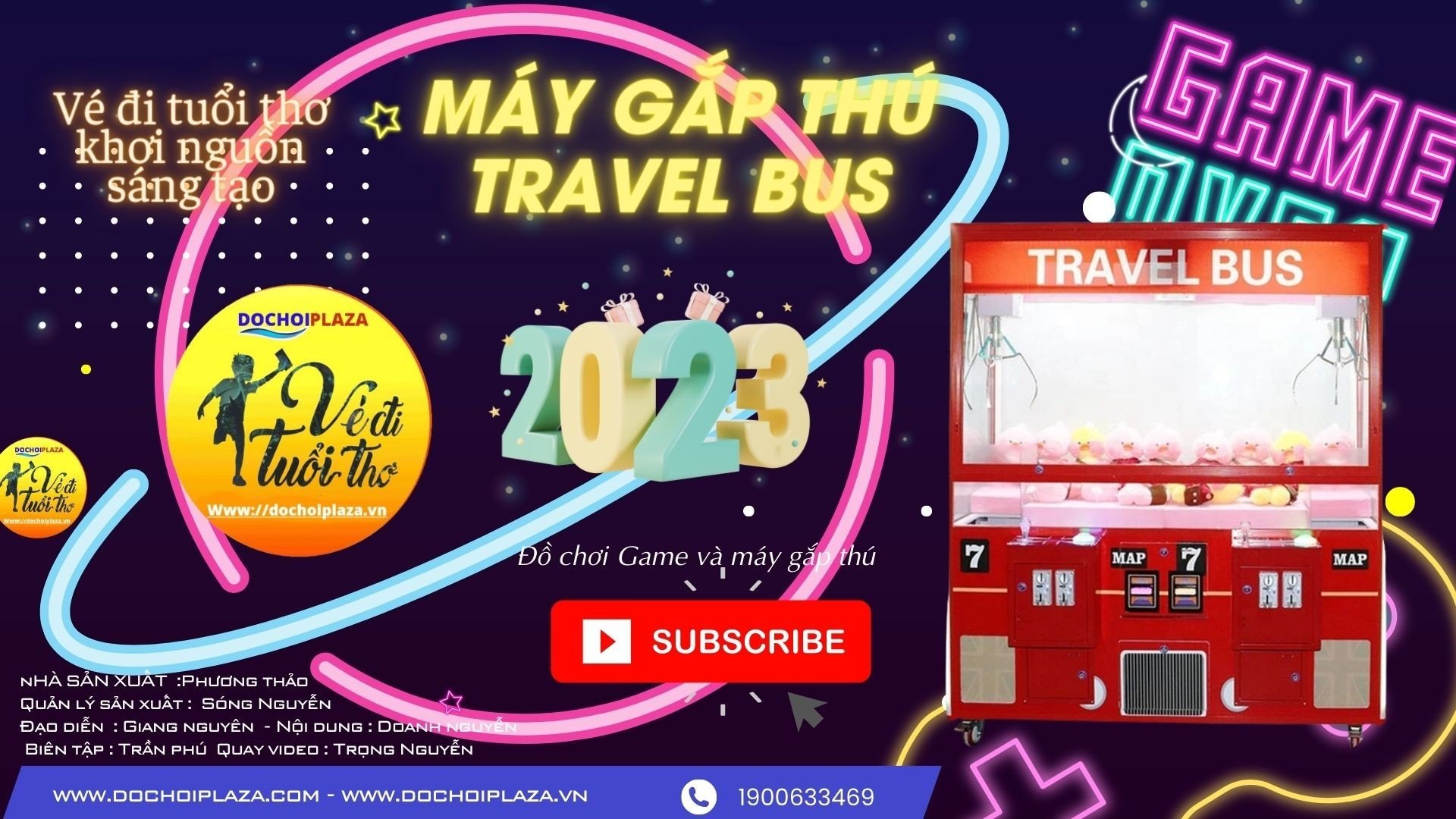 [Đồ chơi plaza] Chinh phục đồ chơi Máy gắp thú travel bus