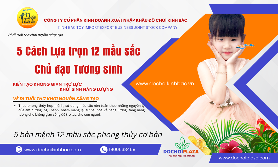 5 Cách Lựa trọn và 12 mầu sắc Chủ đạo Tương sinh Kiến tạo không gian khởi sinh năng lượng