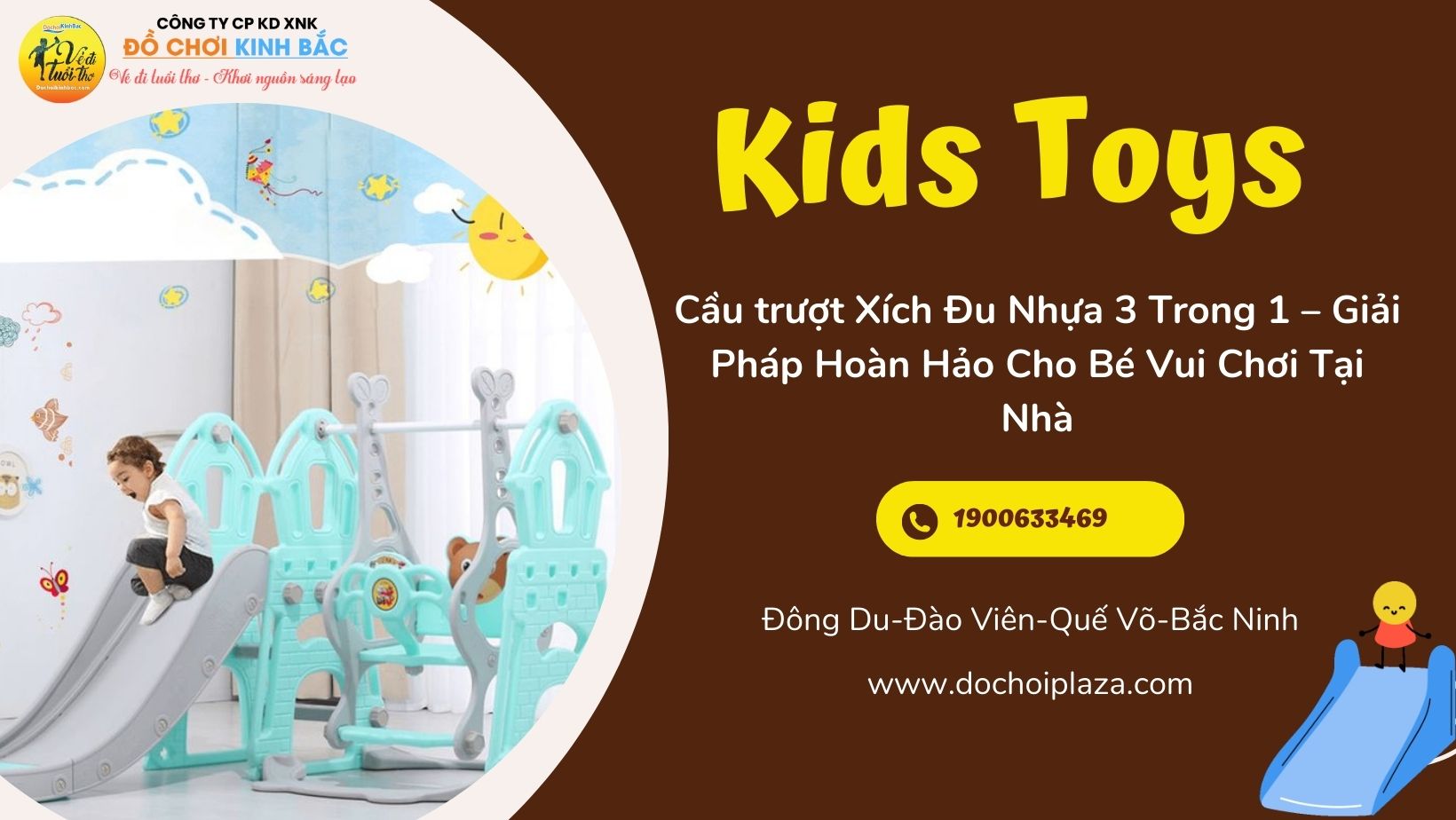 Cầu trượt Xích Đu Nhựa 3 Trong 1 – Giải Pháp Hoàn Hảo Cho Bé Vui Chơi Tại Nhà