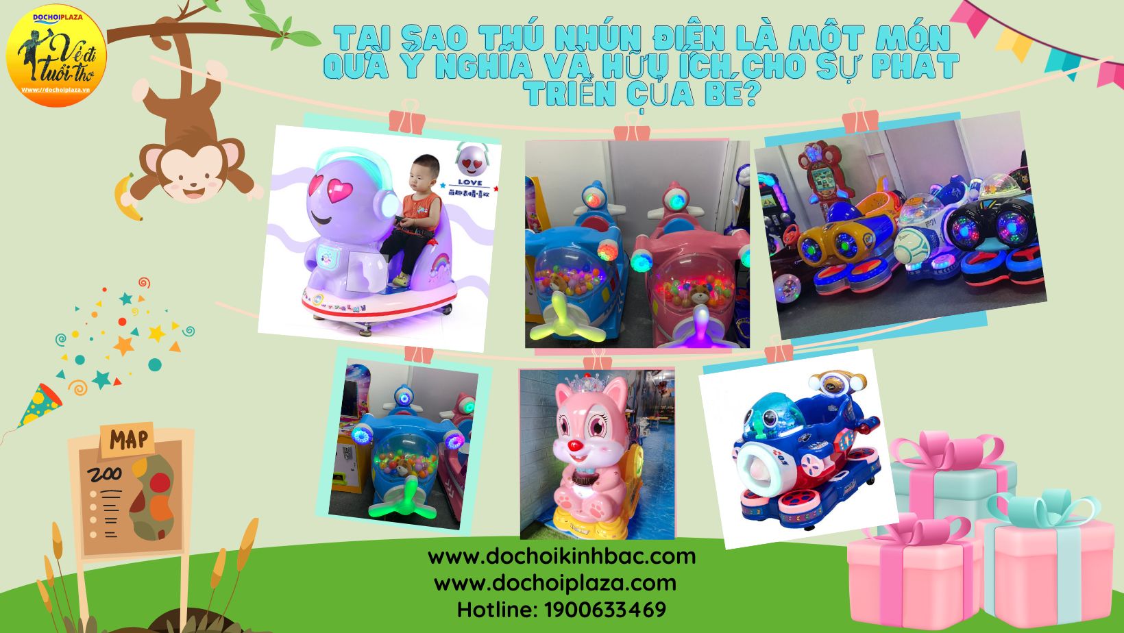 Tại sao thú nhún điện là một món quà ý nghĩa và hữu ích cho sự phát triển của bé?