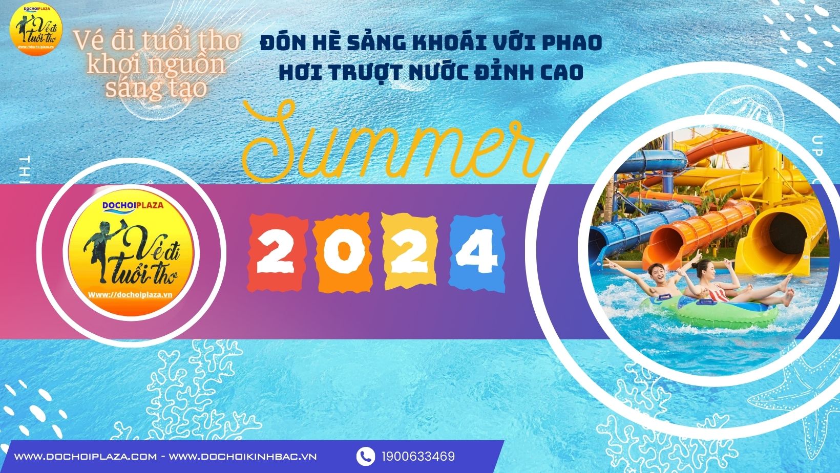 Đón Hè Sảng Khoái Với Phao Hơi Trượt Nước Đỉnh Cao