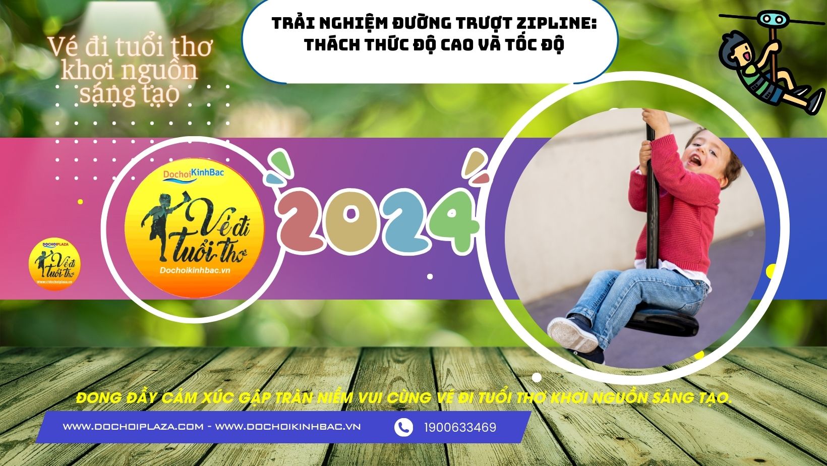 Trải Nghiệm đường trượt Zipline: Thách Thức Độ Cao và Tốc Độ