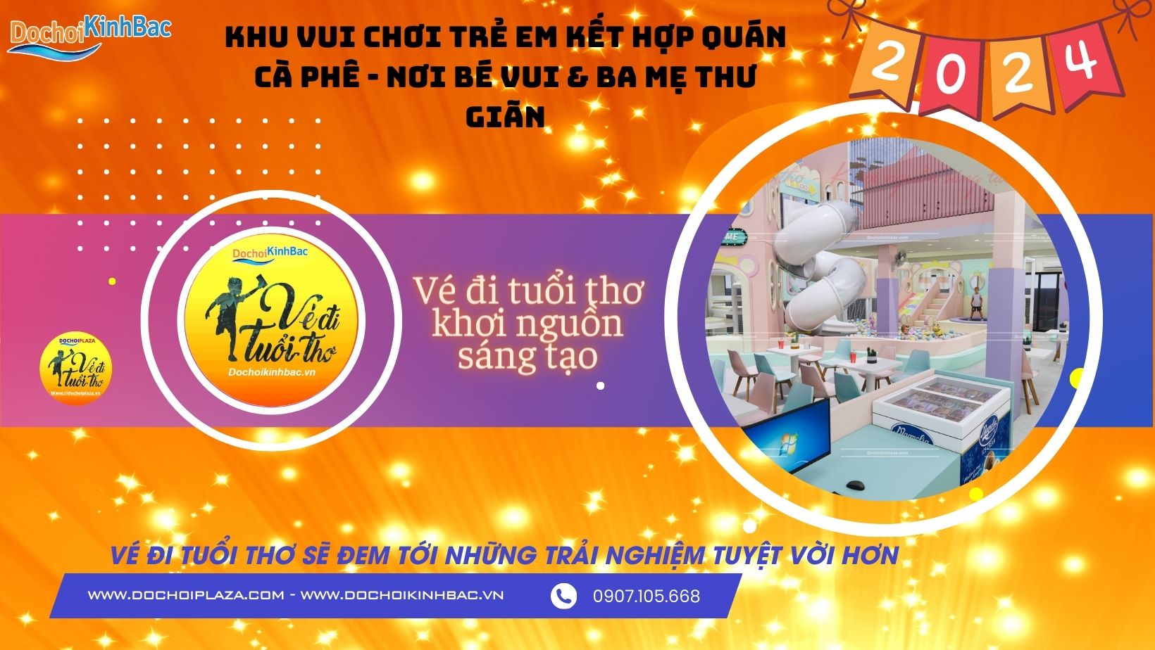 Khu Vui Chơi Trẻ Em Kết Hợp Quán Cà Phê - Nơi Bé Vui & Ba Mẹ Thư Giãn