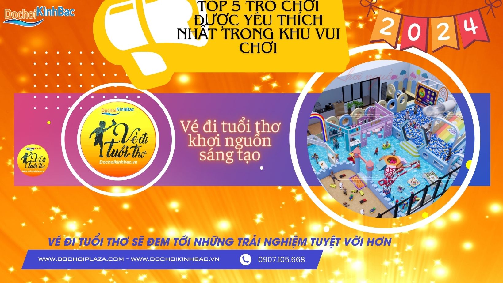 TOP 5 TRÒ CHƠI TRẺ EM YÊU THÍCH NHẤT TRONG KHU VUI CHƠI