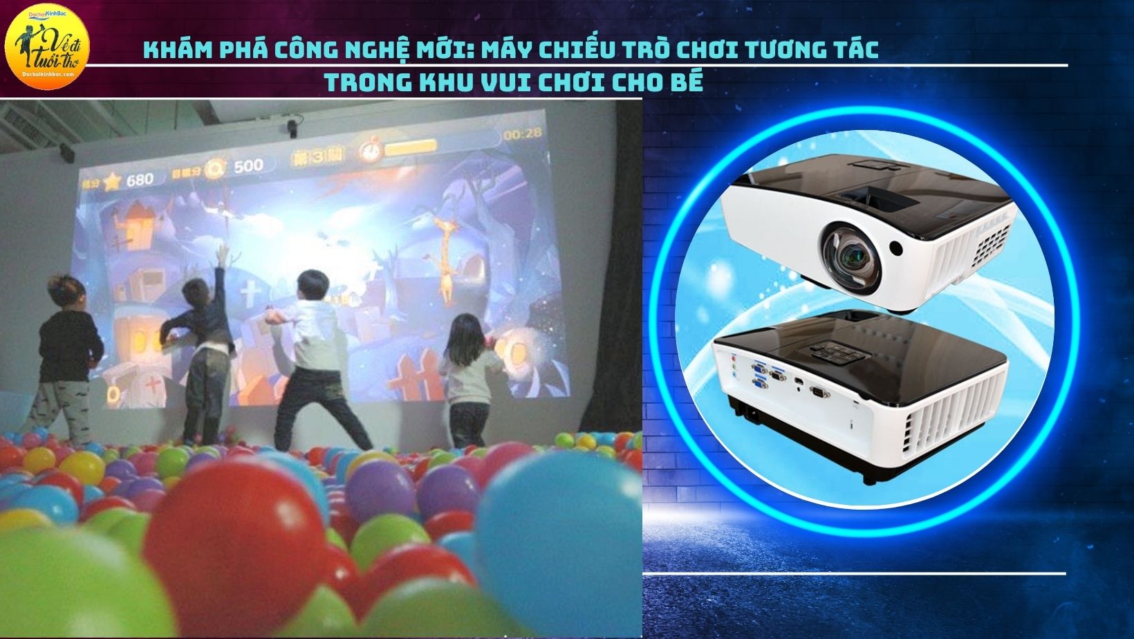 Khám Phá Công Nghệ Mới: Máy Chiếu Trò Chơi Tương Tác Trong Khu Vui Chơi Cho Bé