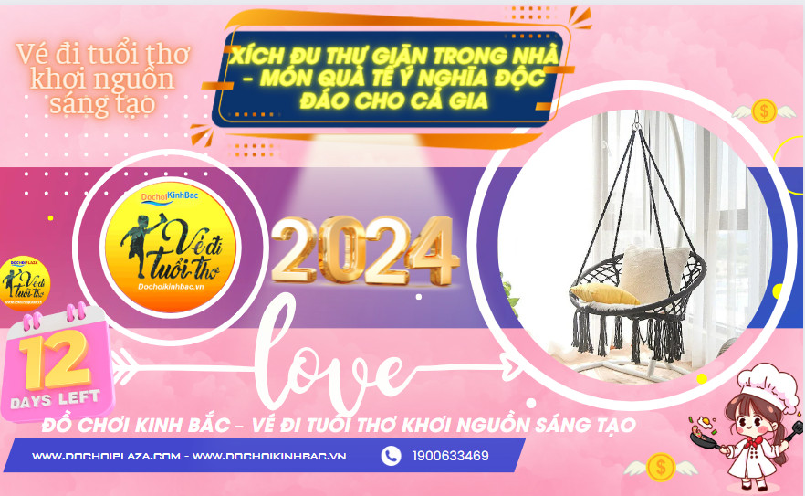 Xích đu thư giãn trong nhà – Món quà Tế ý nghĩa độc đáo cho cả gia đình