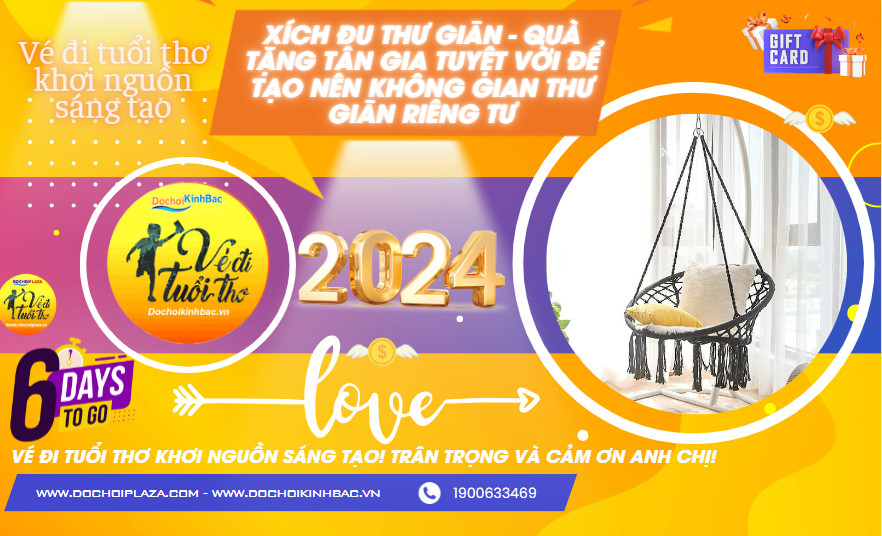 Xích đu thư giãn - Quà tặng tân gia tuyệt vời để tạo nên không gian thư giãn riêng tư
