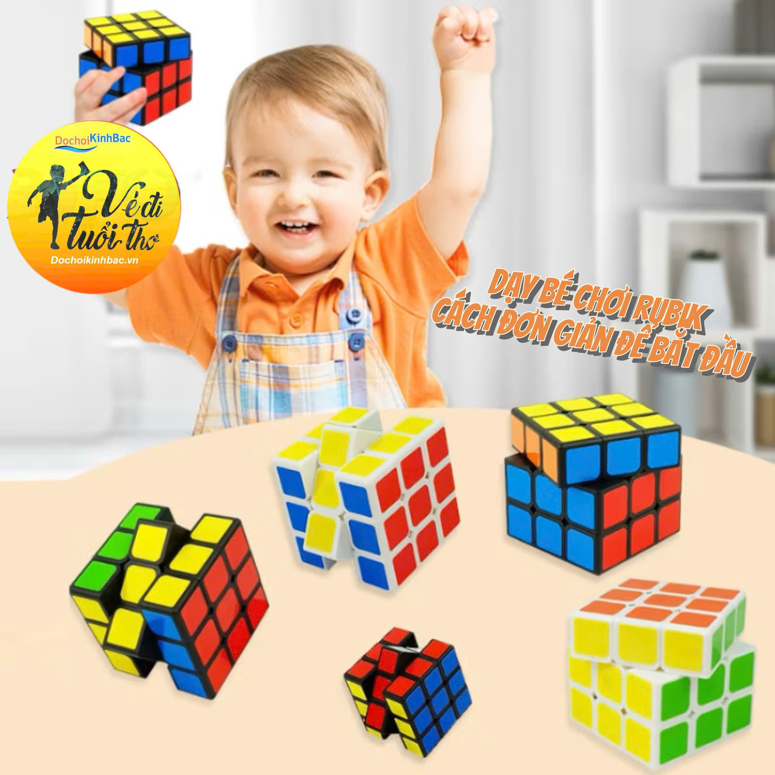 Dạy Bé Chơi Rubik : Cách Đơn Giản Để Bắt Đầu