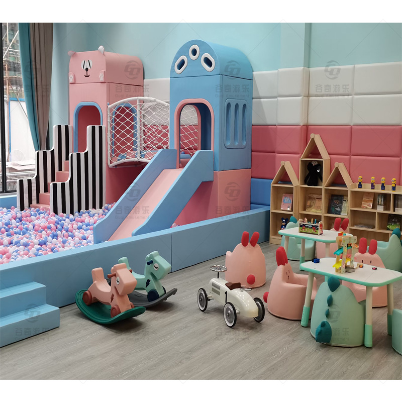 Nhà bóng cầu trượt mini