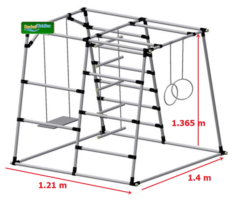 Ảnh bộ vận động xà đu đa năng mầm non dành cho trẻ em