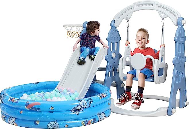 Cầu trượt xích đu