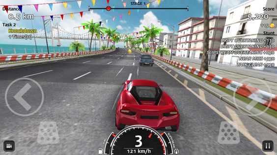 Máy game đua xe ô tô
