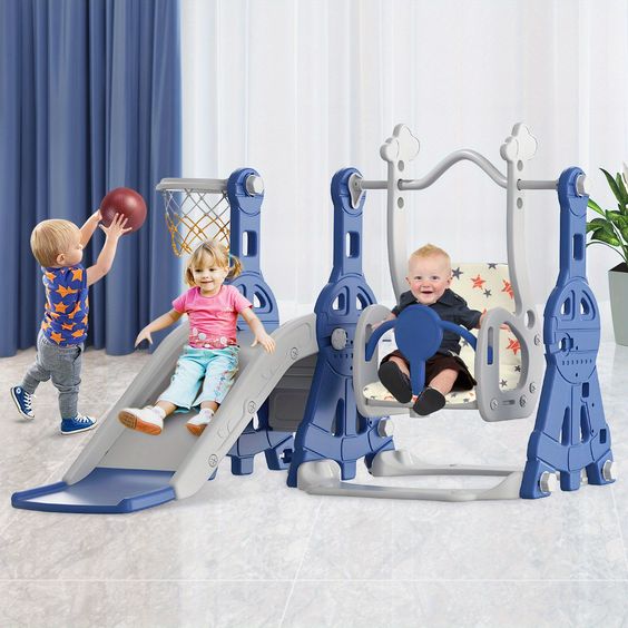 cầu trượt xích đu