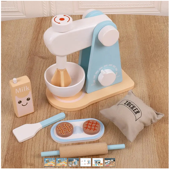 Bộ nấu ăn nhà bếp bằng gỗ