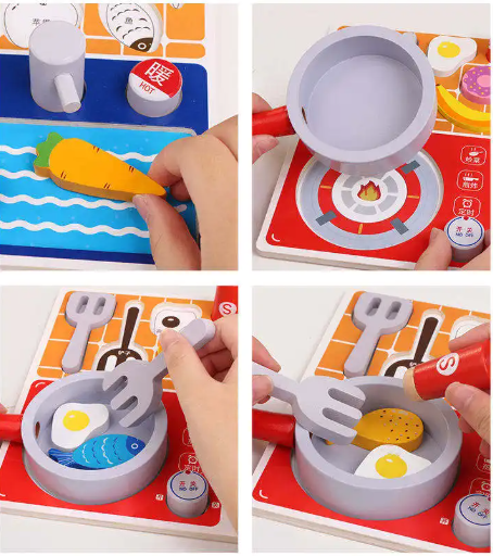 Bộ đồ chơi nấu ăn nhà bếp DCNALB24 Dochoikinhbac Giải trí hấp dẫn cho trẻ em
