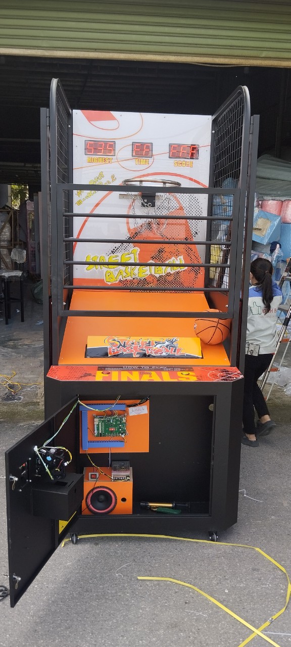 máy ném bóng rổ