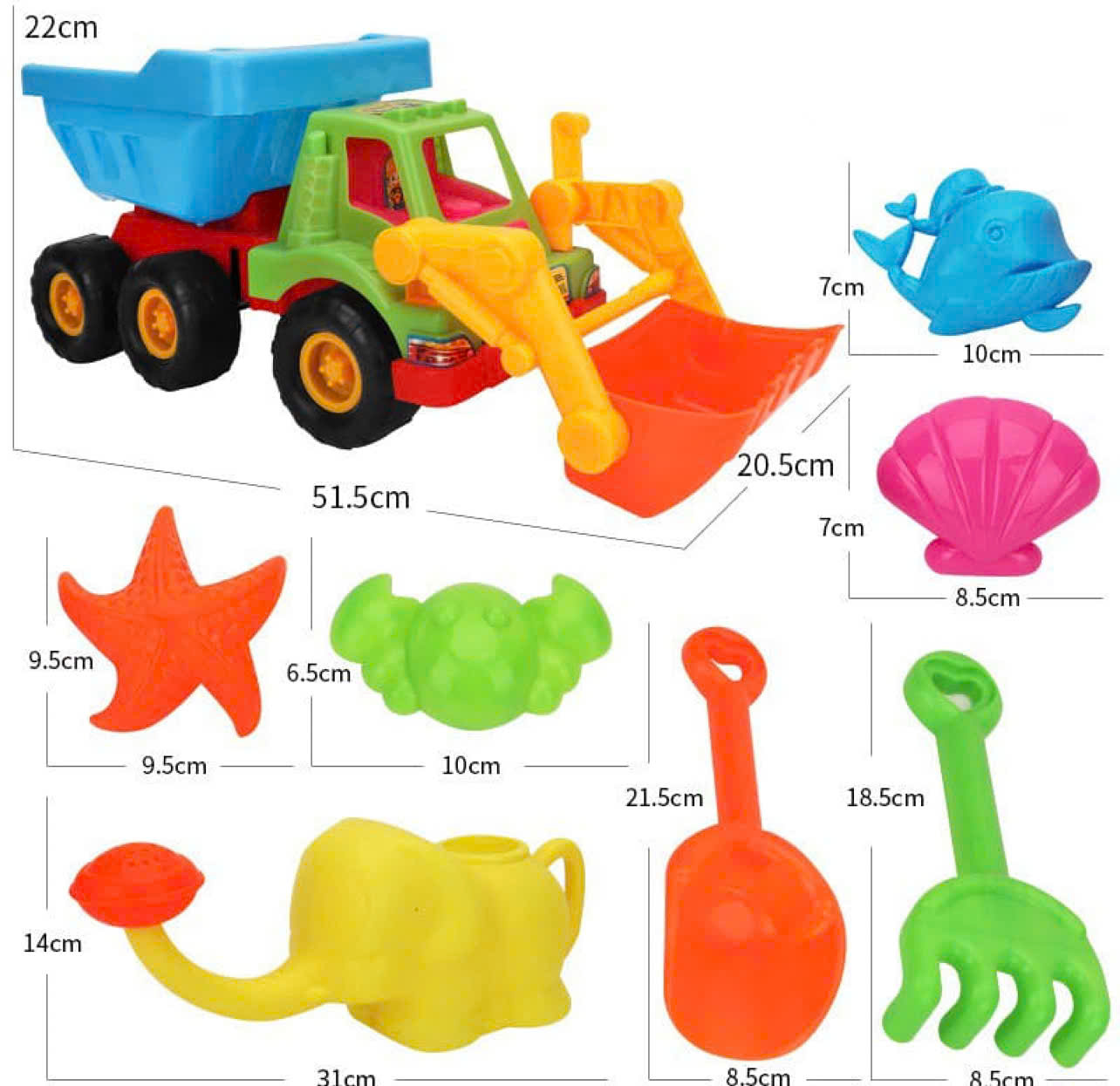 Cần Cẩu Xúc Hạt DCXH07 Dochoikinhbac Giải trí hấp dẫn từ khu vui chơi trẻ em