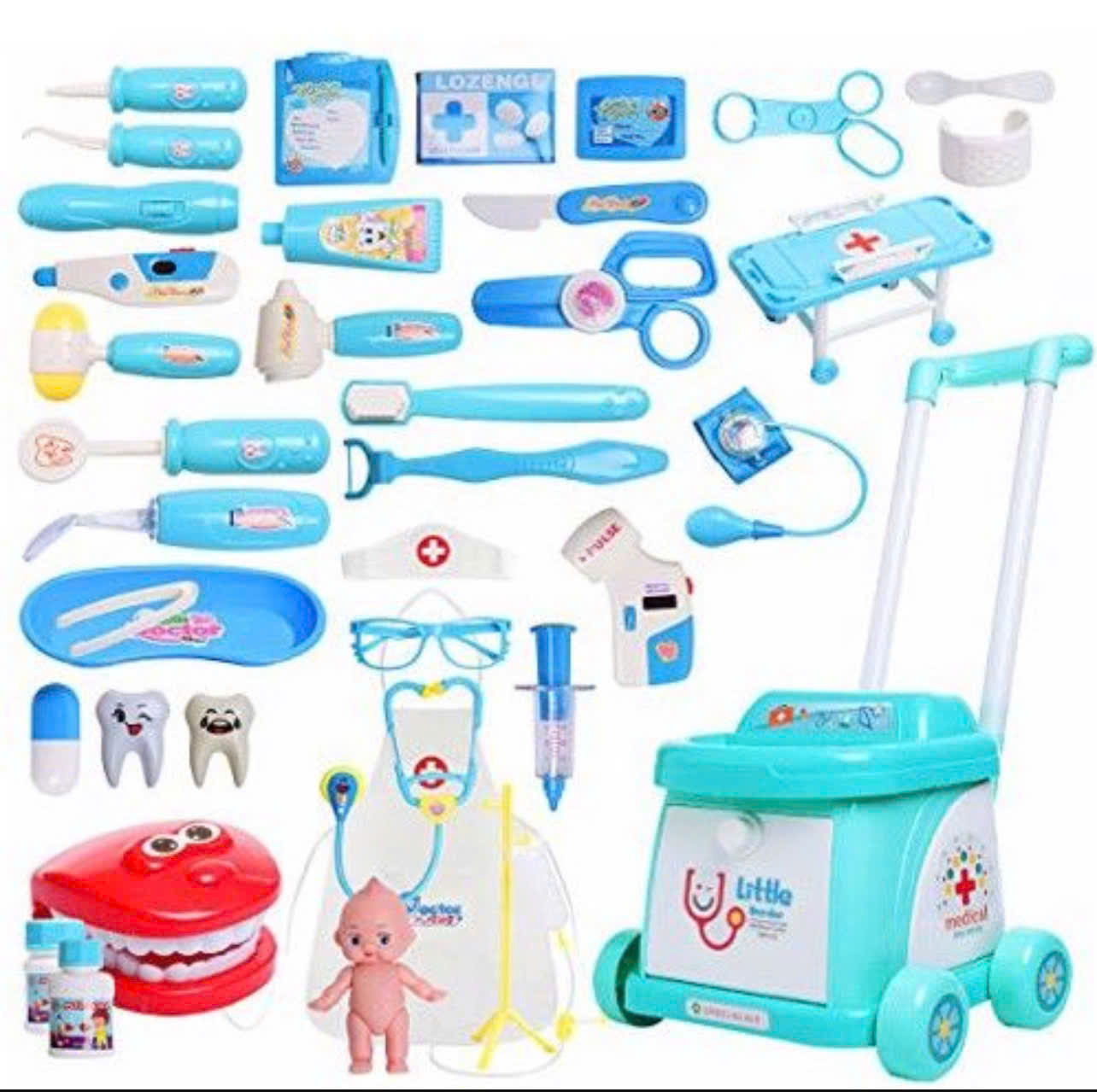 Bộ Đồ chơi bác sỹ DCBSKB10 Dochoikinhbac Giải trí hấp dẫn dành cho trẻ em