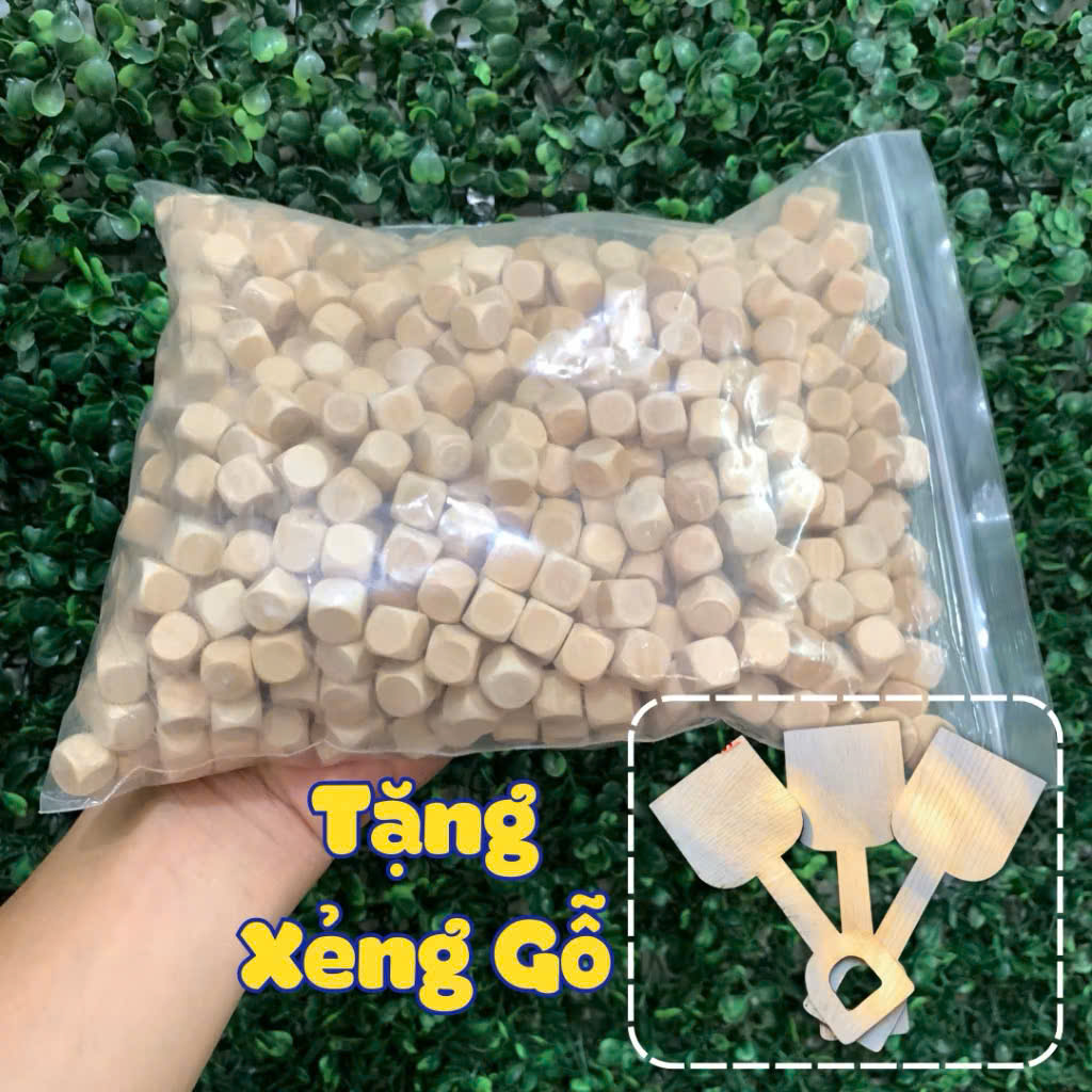 Combo 1kg Hạt Gỗ và 3 Xẻng Gỗ_HKCXK09_Dochoikinhbac_Giải trí hấp dẫn