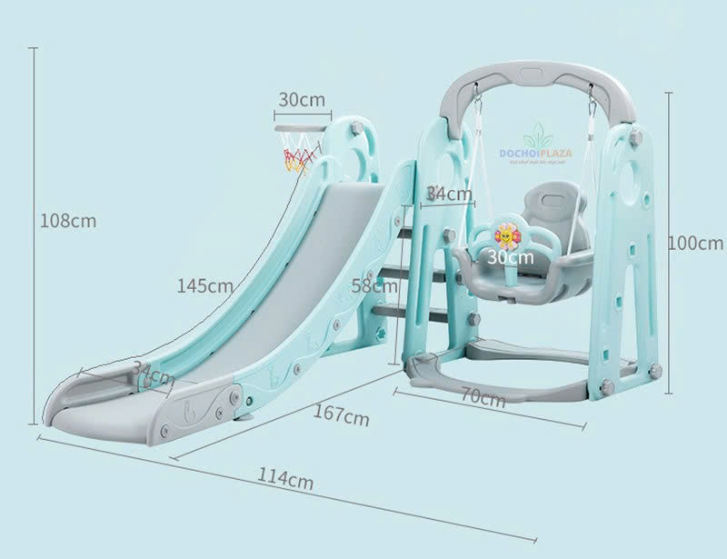 cầu trượt xích đu