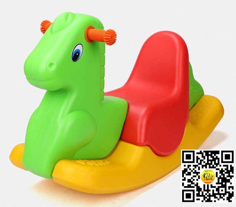 Bập bênh ngựa đơn lắp ghép KBBL03 Size:84*30*46cm Sản phẩm nhựa đẹp cho bé vui chơi