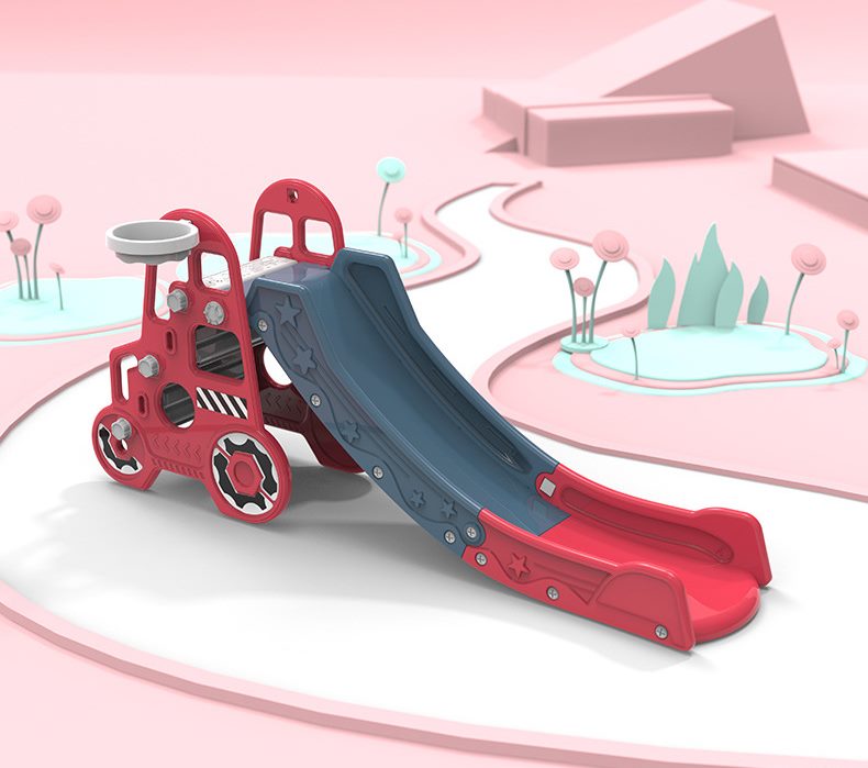 Cầu trượt đơn ô tô cho bé KBCCD08 Nhập khẩu Nhựa HDPE Chất lượng công nghệ châu âu