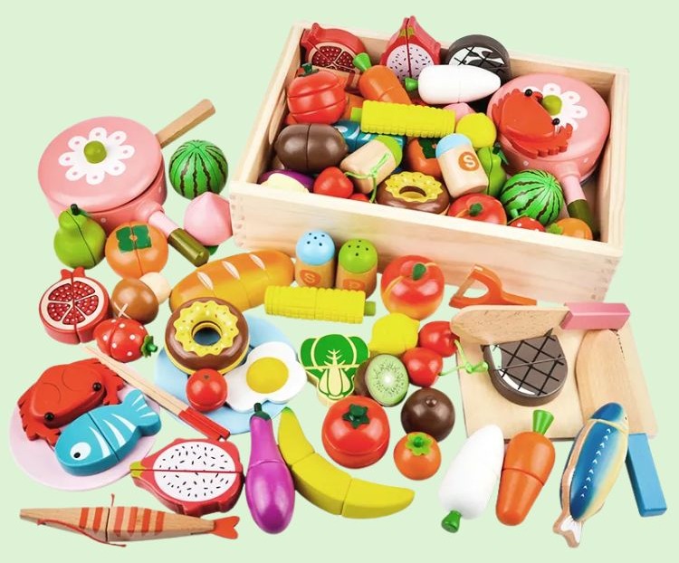 Đồ Chơi Giáo Dục Montessori Cắt Trái Cây Và Rau Củ Cho Trẻ Em DCHQKB17 – Khơi Gợi Tư Duy & Khả Năng Vận Động Tinh Tế