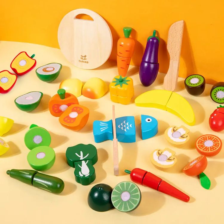Bộ đồ chơi cắt hoa quả Market 17 chi tiết DCHQKB19 – Giúp bé học mà chơi thật vui!