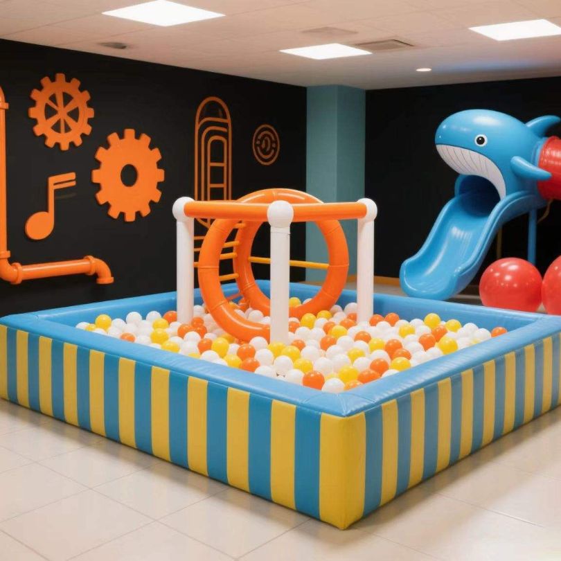 Combo Hố Bóng + Cầu Trượt – Không Gian Vận Động Đầy Màu Sắc Cho Bé