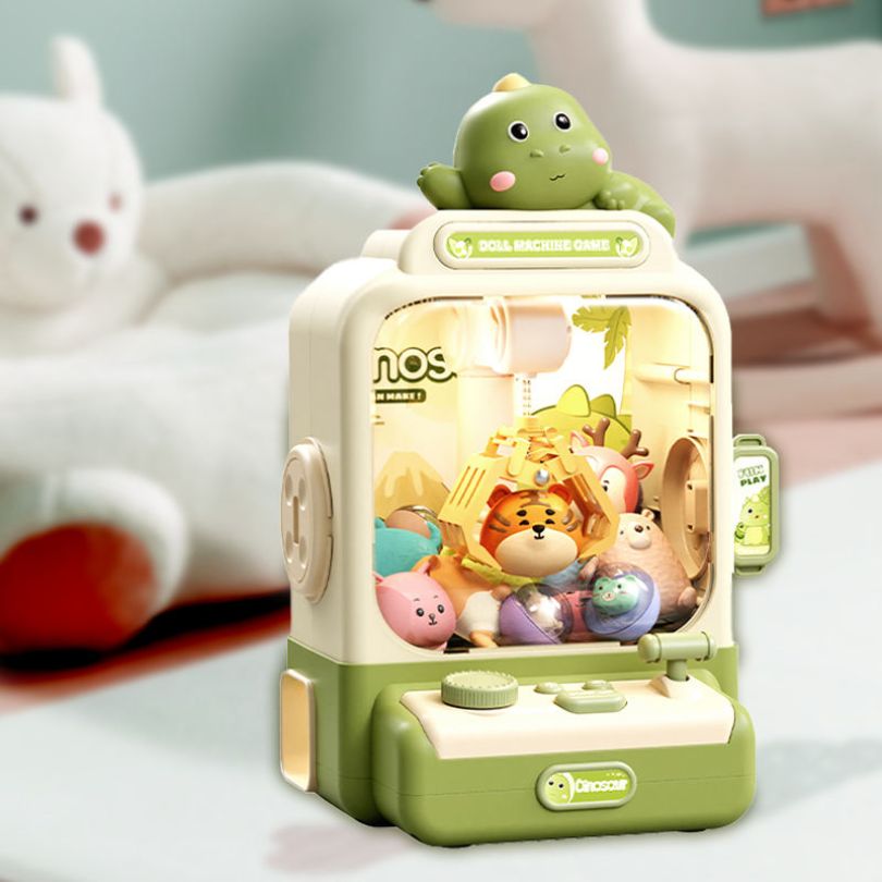 Máy gắp thú mini khủng long xanh lá - Đồ chơi giải trí thông minh cho bé